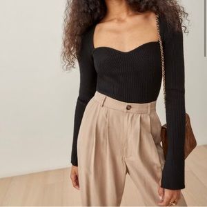 Reformation Glenna Cashmere sweater - Black